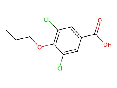 3,5-Dichloro-4-propoxybenzoic acid structure
