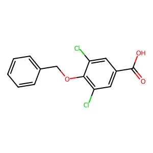 3,5-Dichloro-4-phenylmethoxybenzoic acid structure