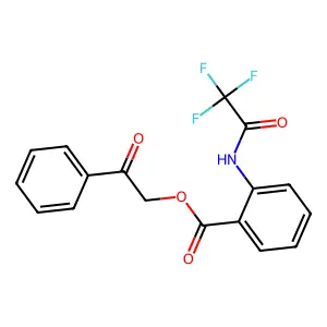 2-Oxo-2-phenylethyl 2-[(trifluoroacetyl)amino]benzoate structure