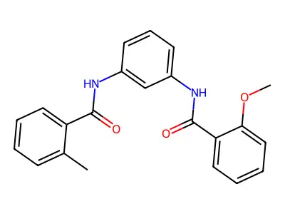 2-methoxy-N-{3-[(2-methylbenzoyl)amino]phenyl}benzamide structure