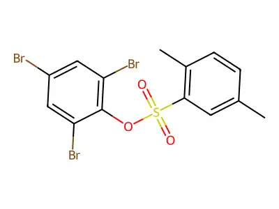 2,4,6-Tribromophenyl 2,5-dimethylbenzenesulfonate structure
