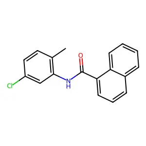 N-(5-chloro-2-methylphenyl)-1-naphthamide structure