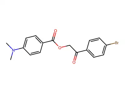 2-(4-Bromophenyl)-2-oxoethyl 4-(dimethylamino)benzoate structure