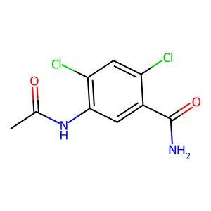 5-Acetamido-2,4-dichlorobenzamide structure