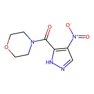 Morpholino(4-nitro-1H-pyrazol-3-yl)methanone structure