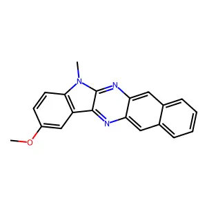 methyl 5-methyl-5H-benzo[g]indolo[2,3-b]quinoxalin-2-yl ether structure