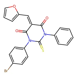 (5Z)-1-(4-bromophenyl)-5-(furan-2-ylmethylidene)-3-phenyl-2- structure
