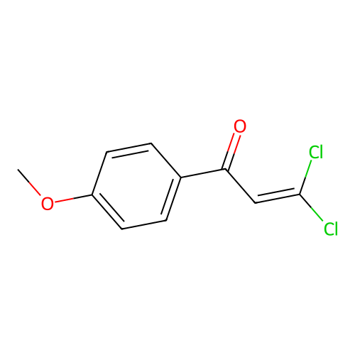 3,3-Dichloro-1-(4-methoxyphenyl)-2-propen-1-one structure