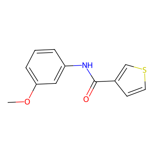 N-(3-methoxyphenyl)thiophene-3-carboxamide structure