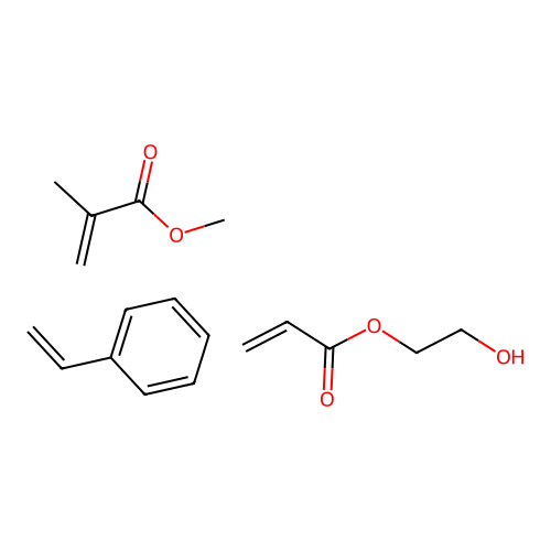 2-Hydroxyethyl prop-2-enoate;methyl 2-methylprop-2-enoate;styrene structure