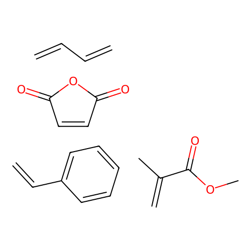 Buta-1,3-diene;furan-2,5-dione;methyl 2-methylprop-2-enoate;styrene structure