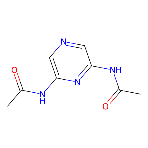 Acetamide, N,N'-2,6-pyrazinediylbis- structure