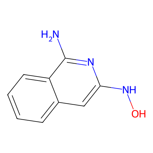 3(2H)-Isoquinolinone, 1-amino-, oxime structure