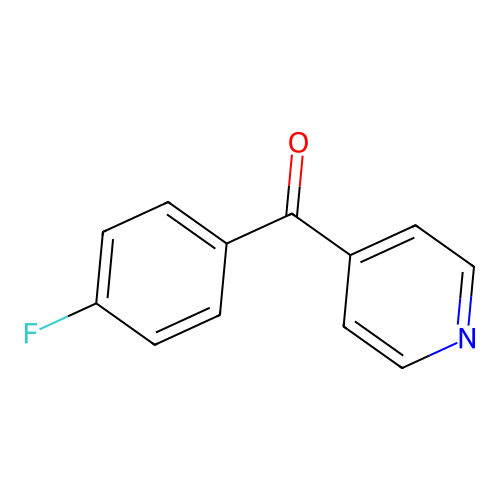 (4-Fluorophenyl)(pyridin-4-yl)methanone structure