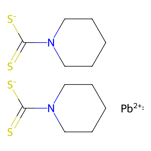 Lead bis(piperidine-1-carbodithioate) structure