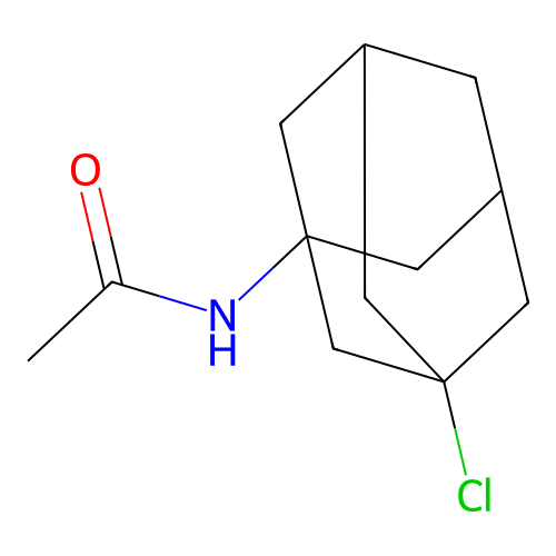 N-(3-Chloroadamantan-1-YL)acetamide structure