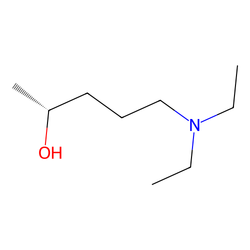 (2R)-5-(diethylamino)pentan-2-ol structure