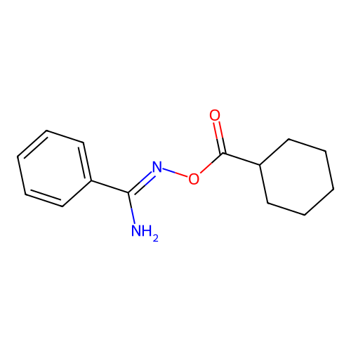 N'-[(cyclohexylcarbonyl)oxy]benzenecarboximidamide structure