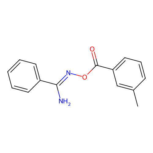 N'-{[(3-methylphenyl)carbonyl]oxy}benzenecarboximidamide structure