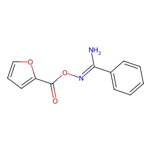 N'-[(furan-2-ylcarbonyl)oxy]benzenecarboximidamide structure