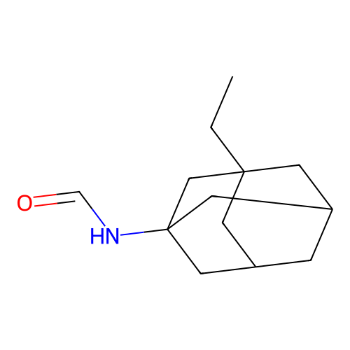 (3-Ethyl-1-adamantyl)formamide structure