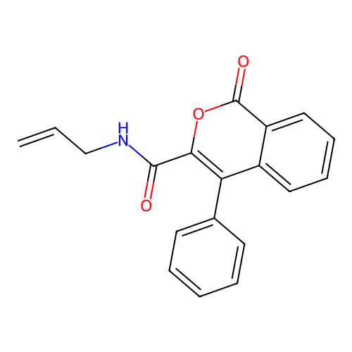 4-Phenyl-3-isocoumarinic acid allylamide structure