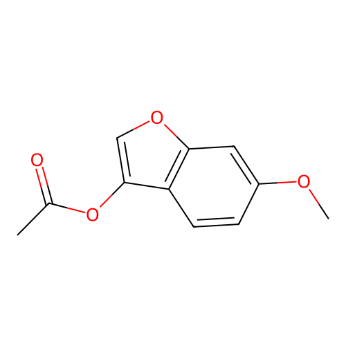 6-Methoxy-1-benzofuran-3-yl acetate structure