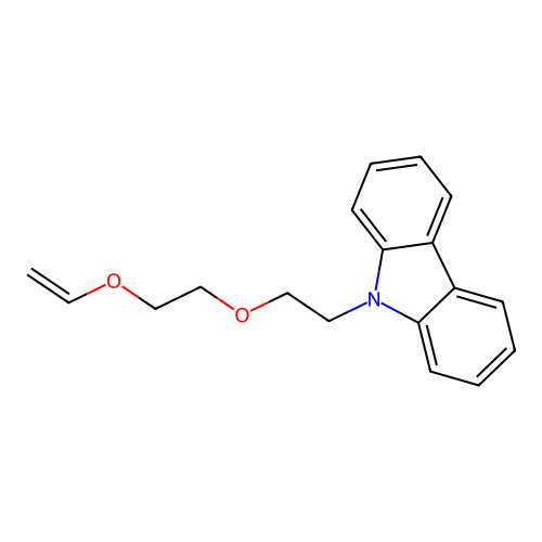 9-(2-(2-(vinyloxy)ethoxy)ethyl)-9H-carbazole structure