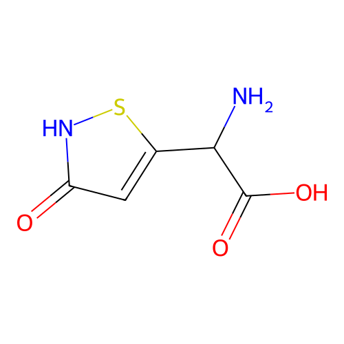 5-Isothiazoleacetic acid, alpha-amino-2,3-dihydro-3-oxo- structure