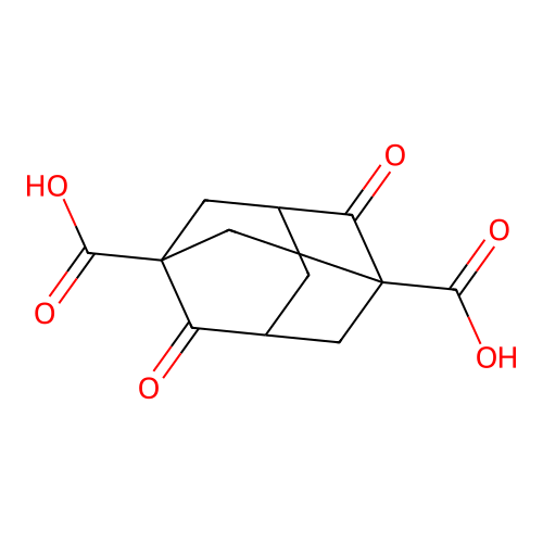 4,8-Dioxo-1,3-adamantanedicarboxylic acid structure