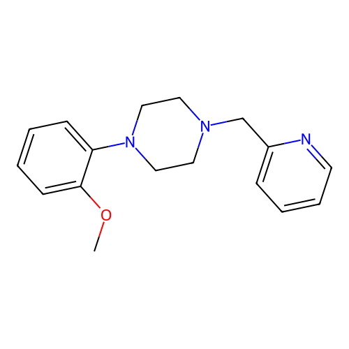 1-(2-Methoxyphenyl)-4-(2-pyridinylmethyl)piperazine structure