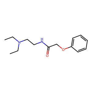 N-(2'-Diethylaminoethyl)phenoxyacetamide structure