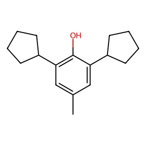 2,6-Dicyclopentyl-4-methylphenol structure