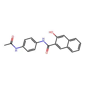 N-(4-Acetamidophenyl)-3-hydroxynaphthalene-2-carboxamide structure
