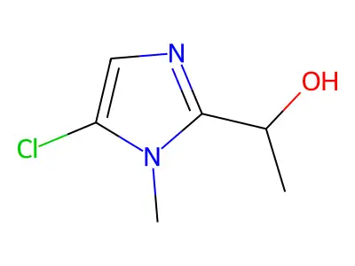 1-(5-chloro-1-methyl-1H-imidazol-2-yl)ethan-1-ol structure