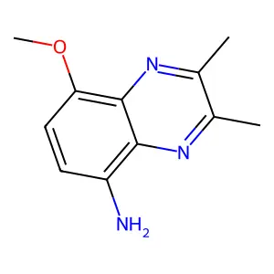 Quinoxaline-5-amine, 8-methoxy-2,3-dimethyl- structure