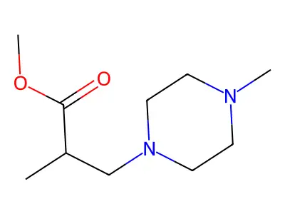Methyl 2-methyl-3-(4-methylpiperazin-1-yl)propanoate structure
