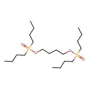Butane-1,4-diyl bis[dibutyl(phosphinate)] structure