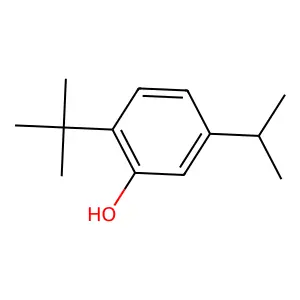 Phenol, 2-(1,1-dimethylethyl)-5-(1-methylethyl)- structure