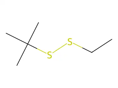 Ethyl tert-butyl disulphide structure
