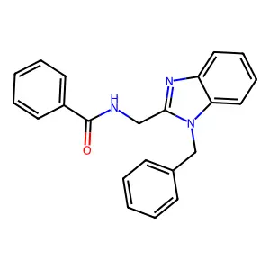 N-[(1-benzylbenzimidazol-2-yl)methyl]benzamide structure