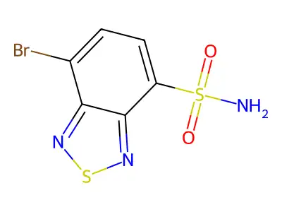 7-Bromo-2,1,3-benzothiadiazole-4-sulfonamide structure