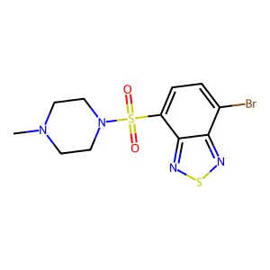 4-Bromo-7-(4-methylpiperazin-1-yl)sulfonyl-2,1,3-benzothiadiazole structure
