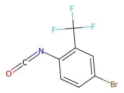 4-Bromo-2-(trifluoromethyl)phenyl isocyanate structure