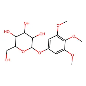 3,4,5-Trimethoxyphenyl beta-D-glucopyranoside structure