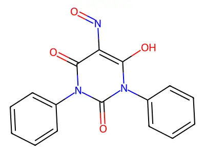 5-(Hydroxyimino)-1,3-diphenyl-1,3-dihydropyrimidine-2,4,6-trione structure