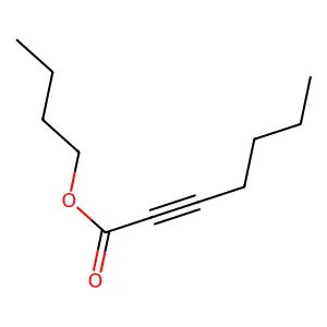 Butyl hept-2-ynoate structure