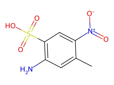 2-Amino-4-methyl-5-nitrobenzenesulfonic acid structure