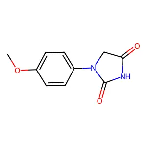 1-(4-Methoxyphenyl)hydantoin structure