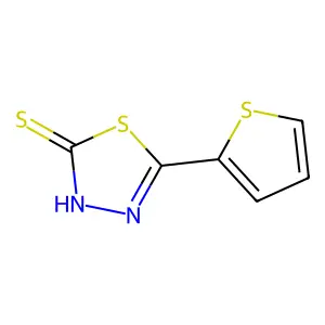 5-(Thiophen-2-yl)-1,3,4-thiadiazole-2-thiol structure